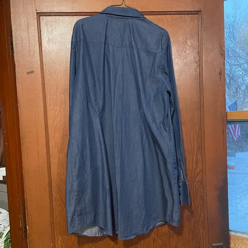 Size XL CR RanchWear Signature Western Dark Denim Dress - Picture 3 of 3